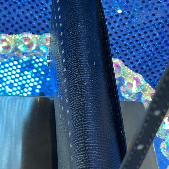 Henri Bendel Black Crossbody Clutch w/Rainbow Stud Accents Approx.. 7 x 4 - Picture 5 of 17